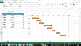 Gantt Chart Excel Tutorial - How to make a Basic Gantt Chart in Microsoft Excel