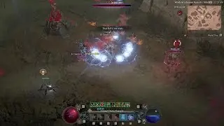 Diablo 4 Season of the Construct Sorcerer PvP⚡️Ball Lightning Sorcerer vs Meat Tank Charge Barbarian