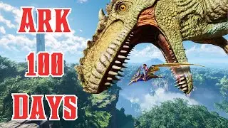 Noob Spent 100 Days In Ark Survival Ascended [The Island]