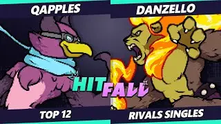 Hitfall 2023 - Danzello (Zetterburn) Vs. Qapples (Wrastor) Rivals of Aether - RoA