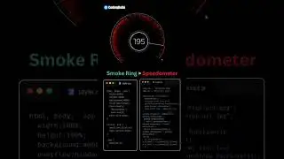 CSS Smoke Ring Speedometer