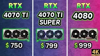 RTX 4070 Ti vs 4070 Ti Super vs 4080 | Test in Games | Leak Gameplay ⭐⭐⭐⭐⭐
