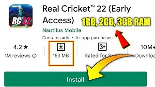🔥How To Download Real Cricket 22 In 2GB,3GB Ram | Rc22 For 2GB,3GB Ram Download Now | Rc22 Download