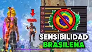 ✅USA ESTA SENSIBILIDAD BRASILEÑA🇧🇷 PARA DAR TODO ROJO | EN FREE FIRE