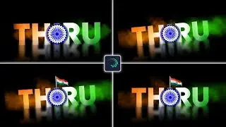 Independence Day 3D Name Art Video editing in Alight Motion Tamil