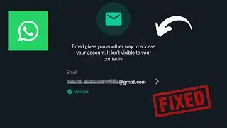 How to do whatsapp verification code through email