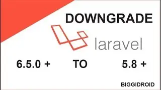 Downgrade Laravel 6.5 + to 5.0 +