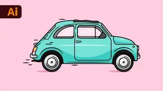 Adobe Illustrator Tutorial - Car illustration Vector (HD)