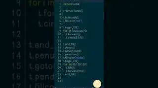 Make YouTube Logo in Python turtle 🤗❤️#viral #shorts #youtubeshorts #python