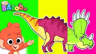 Club Baboo | Wrong Head Dinosaurs | Do you know what head goes on what Dino body? | Learn Dinosaurs
