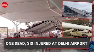 One dead, six injured as portion of Delhi Airport’s roof collapses