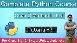 Python Count() List Method TUTORIAL 71