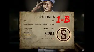 Estande de Tiros Residente Evil 4 Remake Rank-S Nível 1-B