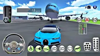 Bugatti vs Airplane Driving Airport in 3D Driving Class - Android IOS Gameplay 2022