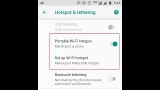 How to Enable Mobile Hotspot on Android