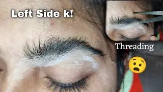 Eyebrow threading tutorial for this diwali! ✨🎉 #diwalivibes #eyebrow