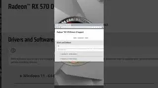 How to download the appropriate amd gpu driver? #shorts