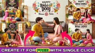 Bhai Dooj AI Photo Editing | Happy Bhai Duj AI Photo Editing | Bhai Dooj Photo Editing