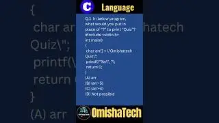 String programming Mcqs in C Programming #shorts #viral #cprogramming #string #clanguage