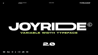 Joyride Extended Typeface Font Free Download