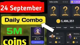 24 September 2024 daily combo Hamster Kombat Today | 24 September daily combo 🔥