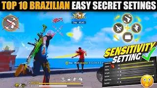 TOP-10 Brazilian🇧🇷 Secret Setting For 1 VS 4⚙️ 2GB - 3GB - 4GB - 6GB - 8GB - 12GB RAM || FREE FIRE