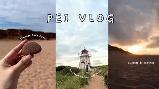 🇨🇦 pei travel vlog (ep.1): charlottetown, thunder cove beach, cavendish beach, seafood, lobster