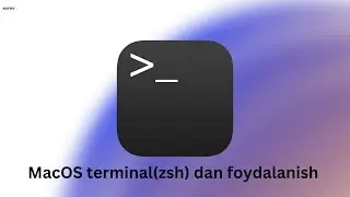 MacOS terminal(zsh) dan foydalanish