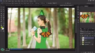AMAZING GIRL WITH BUTTERFLIES | NICE CREATION | PHOTOSHOP NOW | MUST WATCH |