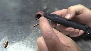 TIG welding torch components set- up and how to sharpen the tungsten electrode.