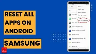 How to Reset All apps on Android (Reset Disabled Apps, permissions, Default apps etc)