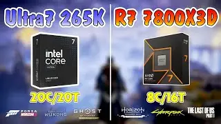 intel Core Ultra 7 265K Vs Ryzen 7 7800X3D Test Game