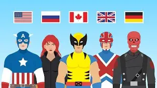 Marvel Character From Each Country