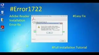 Fix Adobe Reader Installation Error-1722 | Full Installation Guide | hide and Unhide folders