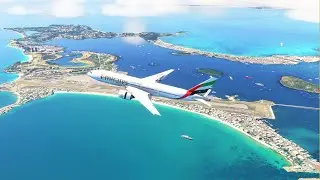 IMPOSSIBLE!! Very Beautiful View Moment Landing Boeing 777 at ST. MAARTEN Airport MFS2020