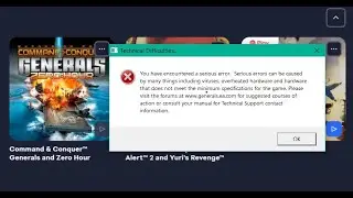 Zero hour generals enchance driver | Zerohour fix tehnical dificulties issue windows 11
