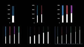 Infographic Modular Vertical Bar Chart - MOGRT - Motion graphic template - Premiere Pro