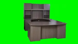 Green screen effect office table