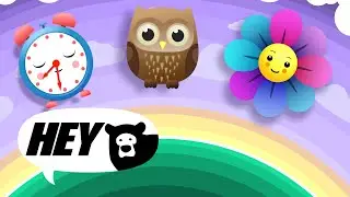 Hey Bear Sensory- Bedtime Mobile - Relaxing video - Lullabies