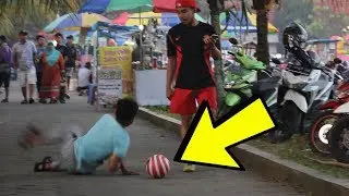 PRANK BOLA DI ISI PASIR!! NGAKAK SAMPAI JATUH!! PRANK INDONESIA by Happy Rahmatika