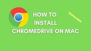 Installing Chromedriver on Mac | Launch Chrome Browser On Mac Using Selenium WebDriver