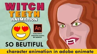 VAMPIRE ANIMATION | Teeth Animation | Hollywood movie Horror | 2D Character Animation