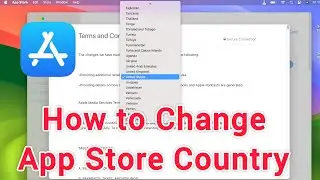 How to Change App Store Country Or Region on MacBook Pro/Air