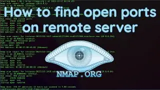 Find open ports on remote server with nmap.