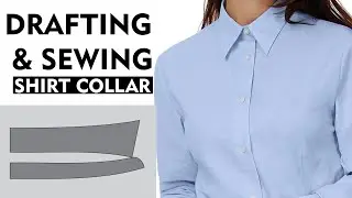 How To Draft And Sew Shirt Collar | Sewing Tutorial For Beginners | Thuy Sewing