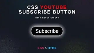 Simply Coding  2024 Modern YouTube Subscribe Button with HTML & CSS | Step-by-Step Tutorial