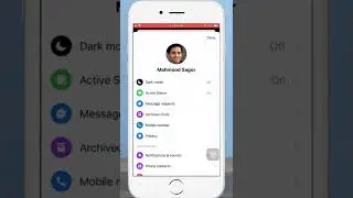 How to Enable Dark Mode on Facebook Messenger #shorts