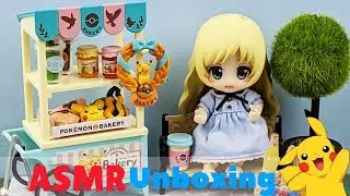 🎧ASMR  Pokemon Bakery Re-Ment Unboxing -Soft Speaking, Crinkly Plastic, Tingles-No Music