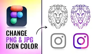 How to change color of PNG/JPEG Icons in Figma? Figma Tutorial in Hindi