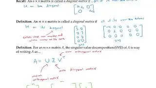 Singular Value Decomposition - Introduction - With Computations